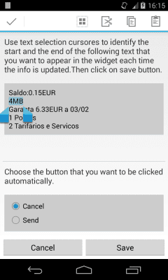 Screenshot of the application CheckBalance Widget - #3