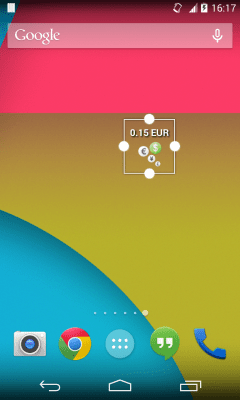 Screenshot of the application CheckBalance Widget - #5