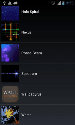Screenshot of the application Wallpapyrus - #2