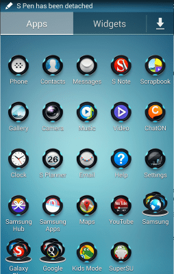 Screenshot of the application Galaxy Icon Themer *ROOT* - #10