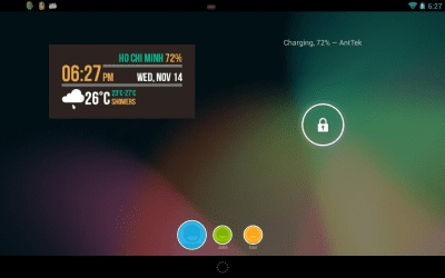 Screenshot of the application Beautiful Clock Widgets - #6