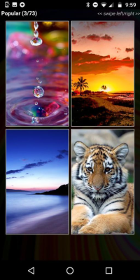 Screenshot of the application Wallpapers HD - #2