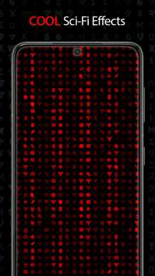 Screenshot of the application Matrix live wallpaper - #3