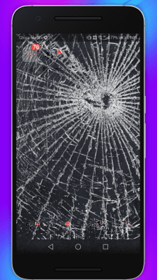 Screenshot of the application Broken Screen Prank 2 - #2