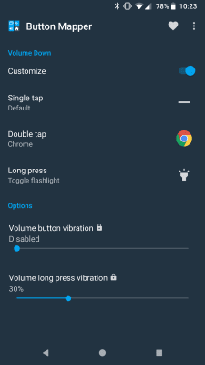 Screenshot of the application Button Mapper: Remap your keys - #2