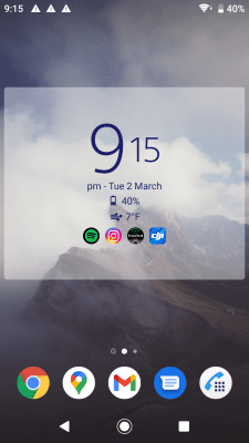 Screenshot of the application Digital Clock Widget Xperia - #2