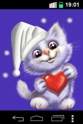 Screenshot of the application Funny Cute Cat Live Wallpaper - #2