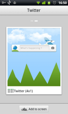 Screenshot of the application GO TwiWidget - #6
