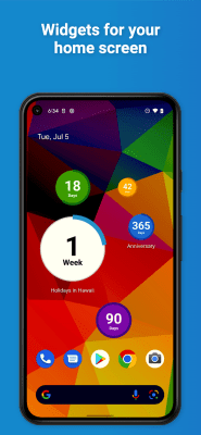 Screenshot of the application CountDown Widget - #2
