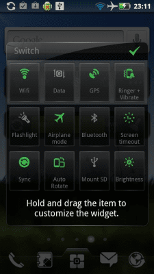 Screenshot of the application EZ Switch Widget - #5