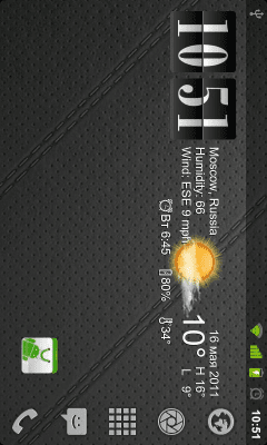 Screenshot of the application Live Wallpaper Flip Clock Trial - #2