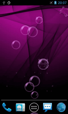 Screenshot of the application Bubble Live Wallpaper - #3