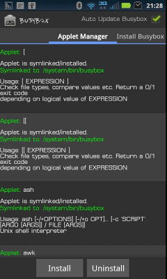 Screenshot of the application BusyBox - #2