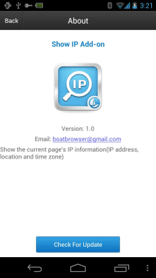 Screenshot of the application Boat Show IP Add-on - #4
