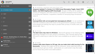 Screenshot of the application Feedly extension for News+ - #12