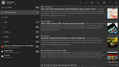 Screenshot of the application Feedly extension for News+ - #16