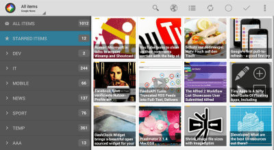 Screenshot of the application Tiny Tiny RSS | News+ - #14