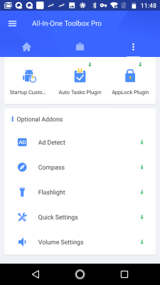 Screenshot of the application Flashlight Plugin - #3
