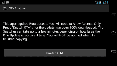 Screenshot of the application OTA Snatcher - #2