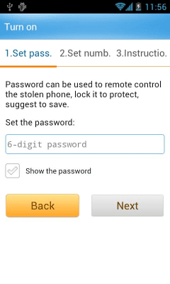 Screenshot of the application GO SMS Pro Find Phone plug-in - #5