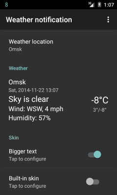 Screenshot of the application WNS: Big Text - #2