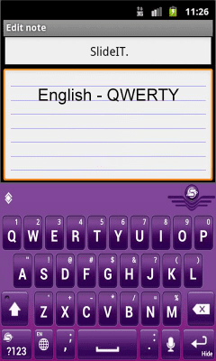 Screenshot of the application SlideIT English US Pack - #2