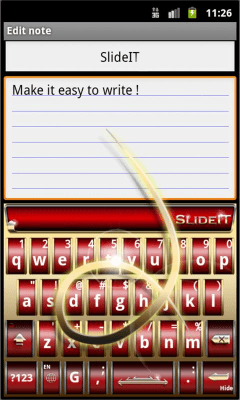 Screenshot of the application SlideIT Royalty Jewellery Skin - #2