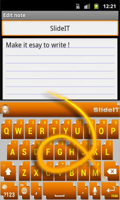 Screenshot of the application SlideIT Flip Page Skin - #2