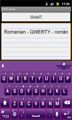 Screenshot of the application SlideIT Romanian Pack - #2
