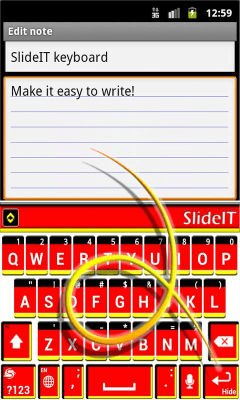 Screenshot of the application SlideIT Germany flag skin - #2
