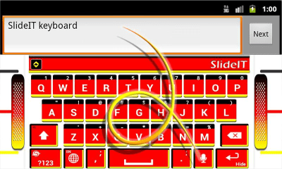 Screenshot of the application SlideIT Germany flag skin - #3