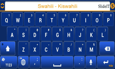 Screenshot of the application SlideIT Swahili Pack - #3