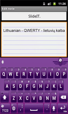 Screenshot of the application SlideIT Lithuanian Pack - #2