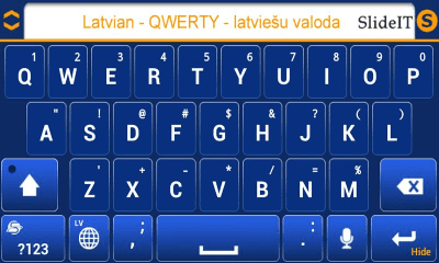 Screenshot of the application SlideIT Latvian Pack - #3