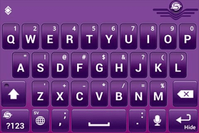 Screenshot of the application SlideIT Swedish QWERTY Pack - #4