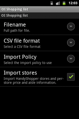 Screenshot of the application OI Convert CSV - #2
