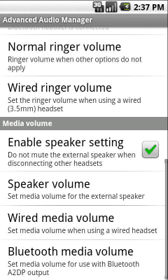 Screenshot of the application Volume Manager - #2