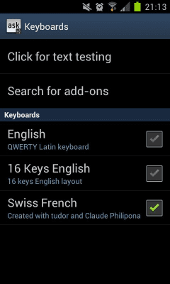 Screenshot of the application Swiss Language Pack - #2