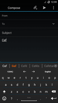 Screenshot of the application AnySoftKeyboard Dutch - #2