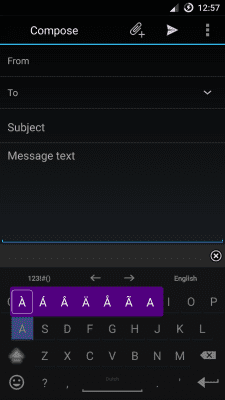 Screenshot of the application AnySoftKeyboard Dutch - #6