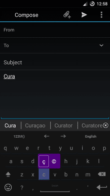Screenshot of the application AnySoftKeyboard Dutch - #8