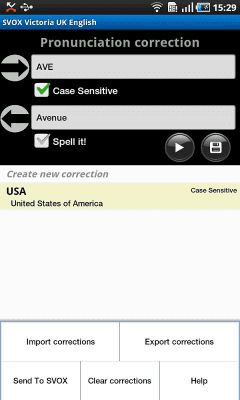 Screenshot of the application SVOX Slovak Elena Trial - #3