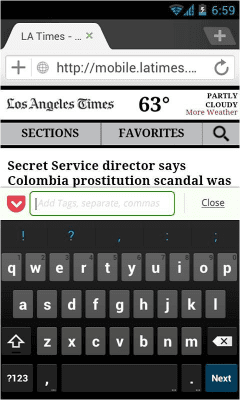 Screenshot of the application Pocket for Dolphin - #2