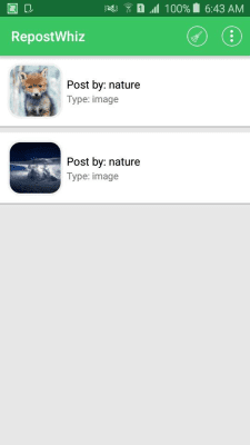 Screenshot of the application RepostWhiz (Video & Photos) - #2