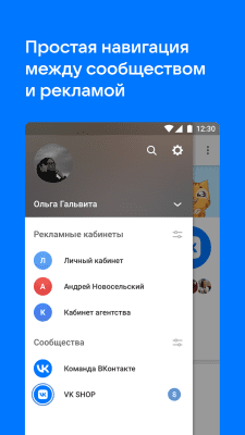 Screenshot of the application VK Admin - #5