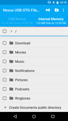 Screenshot of the application USB OTG File Manager Trial - #3
