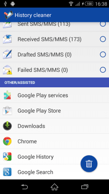 Screenshot of the application History Cleaner - #2