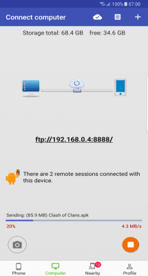 Screenshot of the application Software Data Cable - #3