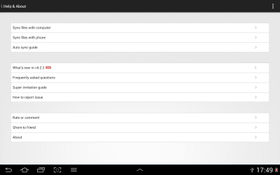 Screenshot of the application Software Data Cable - #17