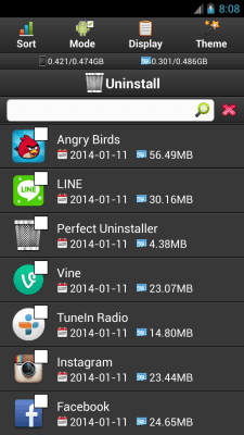 Screenshot of the application Perfect Uninstaller - #2